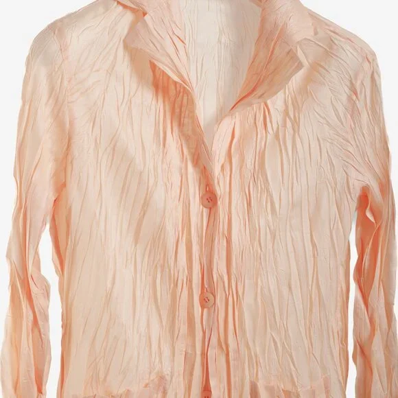 Issey Miyake Pleats Please Peach Crinkle Pleat Jacket